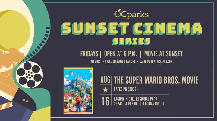 OC Parks Sunset Cinema movie The Super Mario Bros. Movie on August 16