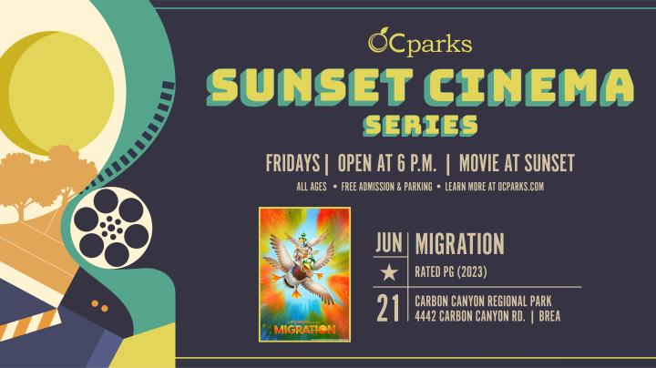 OC Parks Sunset Cinema movie Migration on June 21