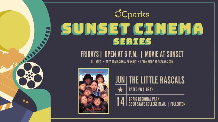 OC Parks Sunset Cinema movie The Little Rascals on June 14