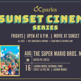 OC Parks Sunset Cinema movie The Super Mario Bros. Movie on August 16