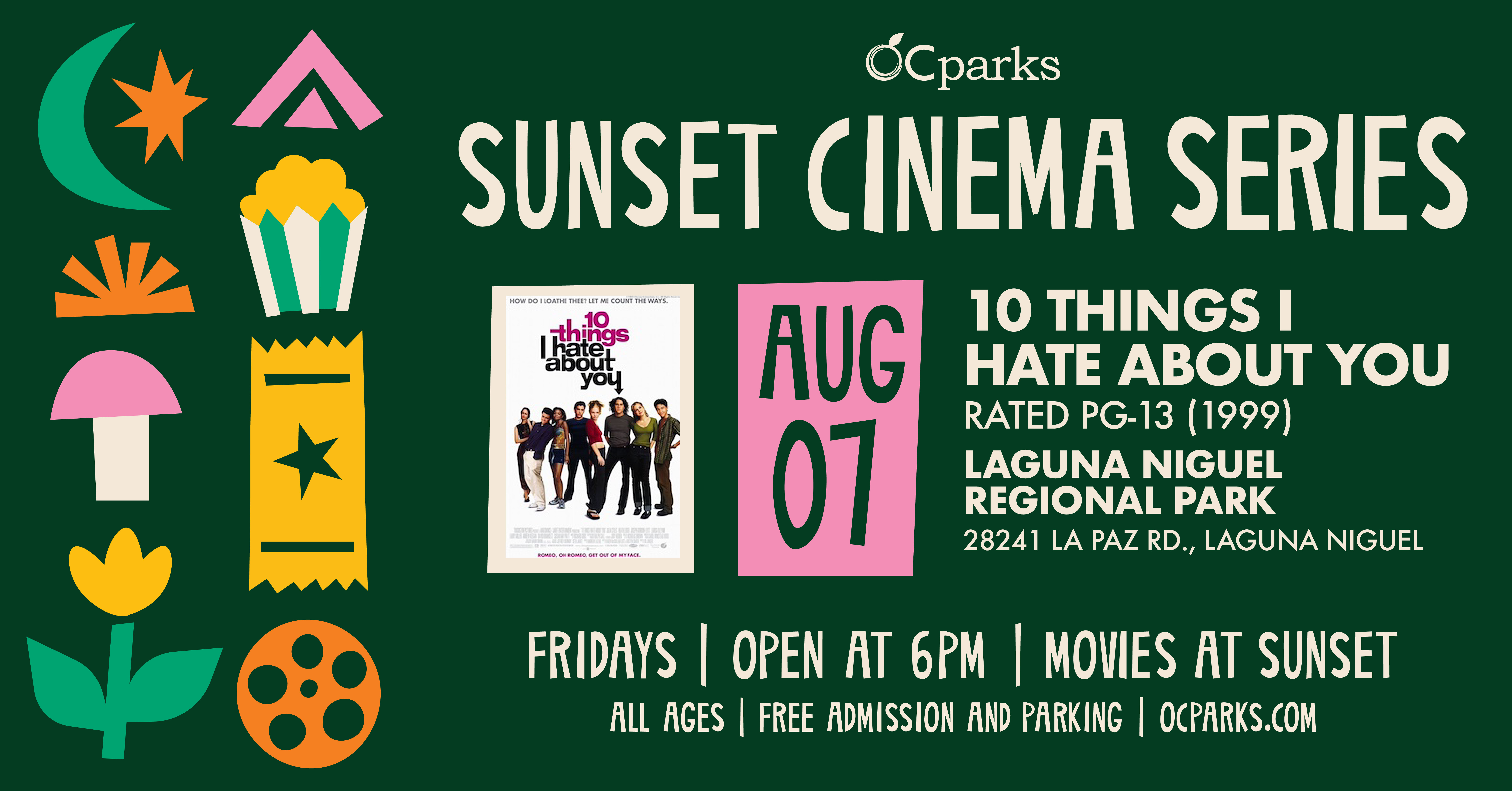 OC Parks Sunset Cinema Series - 10 Things I Hate About You (1999)