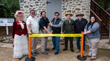 Pleasants Stone House Ribbon Cutting