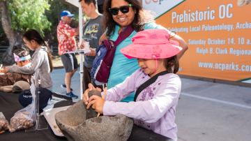 Visitors at Prehistoric OC at Clark Regional Park