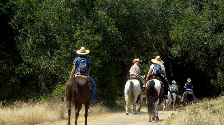 Horseback riders in the Irvine Ranch Open Space