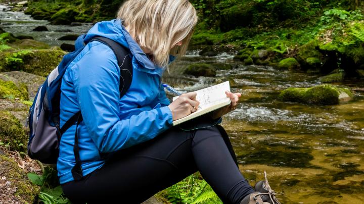 Nature journal person