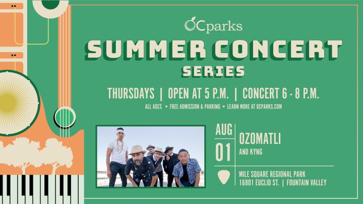 OC Parks Summer Concert Series Ozomatli on August 1