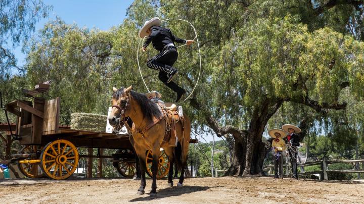 Rancho Days Fiesta roping demonstration