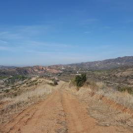a view of mesa loop trail in Black Star Canyon