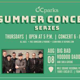 OC Parks Summer Concert Series Big Bad Voodoo Daddy on August 8