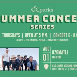 OC Parks Summer Concert Series Ozomatli on August 1