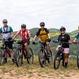 Bikers ready for a ride.