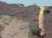 Steep trail at Peters Canyon Park.