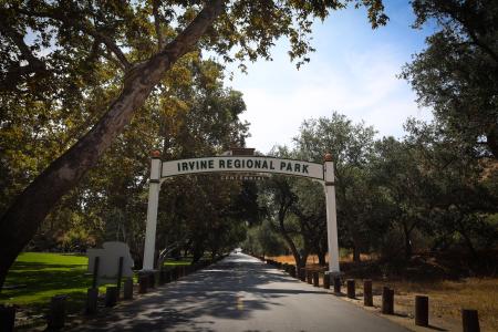 Irvine Regional Park Entrance