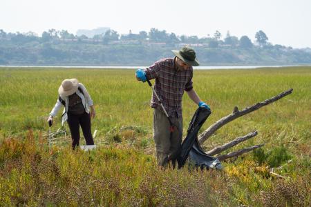 Volunteers at Coastal Cleanup Day, 2023