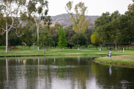 Fishing at Carbon Canyon Regional Park